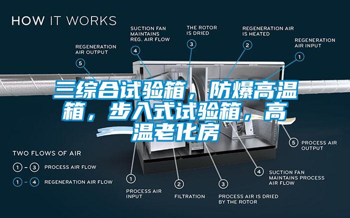 三綜合試驗箱，防爆高溫箱，步入式試驗箱，高溫老化房