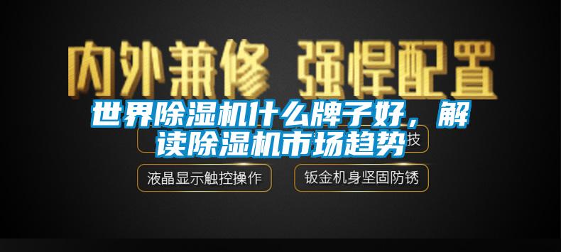 世界除濕機什么牌子好，解讀除濕機市場趨勢