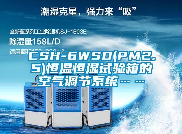 CSH-6WSD(PM2.5)恒溫恒濕試驗箱的空氣調(diào)節(jié)系統(tǒng)……