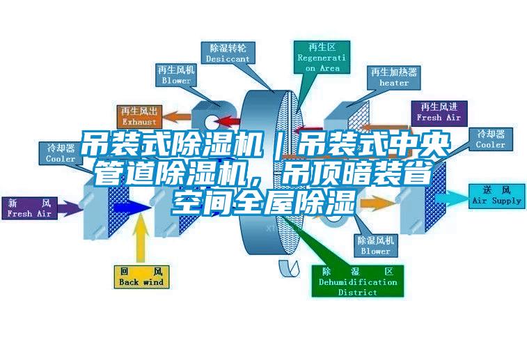 吊裝式除濕機(jī)｜吊裝式中央管道除濕機(jī)，吊頂暗裝省空間全屋除濕