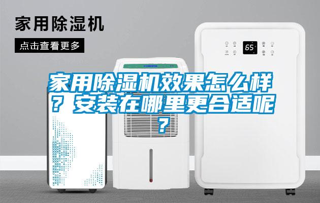 家用除濕機效果怎么樣？安裝在哪里更合適呢？