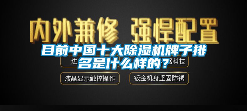 目前中國十大除濕機(jī)牌子排名是什么樣的？