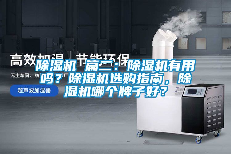 除濕機 篇二：除濕機有用嗎？除濕機選購指南，除濕機哪個牌子好？