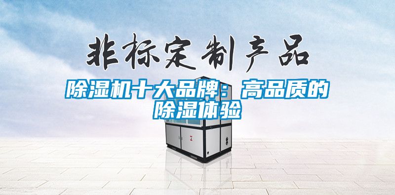 除濕機(jī)十大品牌：高品質(zhì)的除濕體驗(yàn)