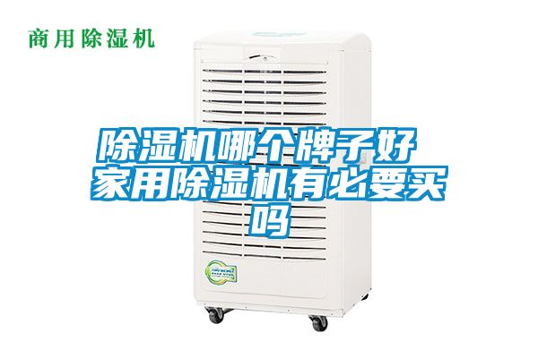 除濕機哪個牌子好 家用除濕機有必要買嗎